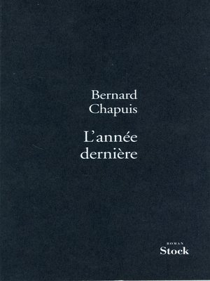 cover image of L'année dernière